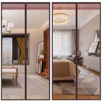 Лето 2023, магнитная москитная сетка для двери, защита от комаров, насекомых, мух, насекомых, шторы, автоматическое закрытие двери, магнитная дверная москитная сетка