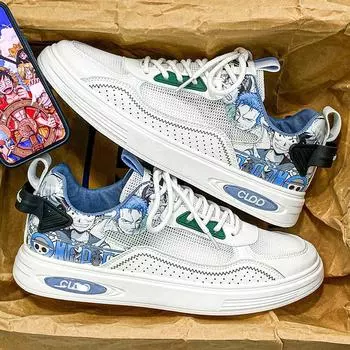 Лето 2023, новые дышащие сетчатые туфли с дезодорантом и полой сеткой, универсальные повседневные туфли для досок, туфли White Tide с высокой посадкой для студенческого движения 39