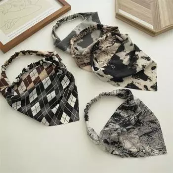 Лето 2023, пляжная треугольная бандана, резинка для волос, винтажный платок с принтом, повязка на голову для женщин, аксессуары для волос, головные уборы в богемном стиле, подарок