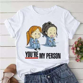 Лето 2023, женские футболки с рисунком «Анатомия серого», женские футболки с графическим рисунком, кавайная одежда, женские футболки с короткими рукавами, топы 2XL