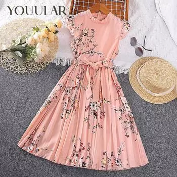 Лето 2024 г., платье принцессы для девочек с принтом, детская одежда 120