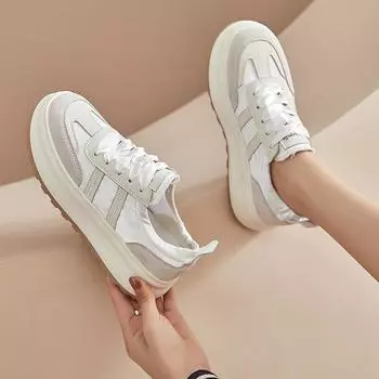 Лето 2024 года, новые кроссовки на толстой подошве, немецкие кроссовки, модная универсальная повседневная спортивная обувь Forrest Gump, детская обувь для сноуборда 35 серебряный