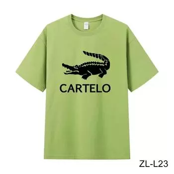 Лето 2024, новинка, высококачественная мужская и женская футболка с круглым вырезом из 100 хлопка, мужская футболка с коротким рукавом, однотонная, 16 цветов S темно-зеленого