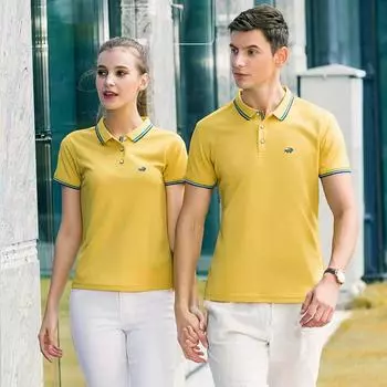 Лето 2024, новые удобные и дышащие мужские и женские рубашки поло из льняного волокна с вышивкой M