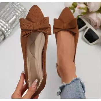 Лето 2025 г., новый стиль, острый носок, неглубокий носок, дышащие, удобные, повседневные туфли на плоской подошве, износостойкие, нескользящие, женские мокасины 36 чёрный