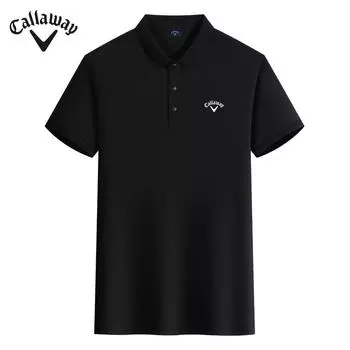 Лето 2025 года Callaway, новая вышитая деловая повседневная однотонная рубашка поло, рубашка поло для пары XS