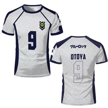 Лето 2025 года, новая мужская футболка с синим замком в стиле аниме, женская спортивная футболка с круглым вырезом, детская повседневная футболка с коротким рукавом S