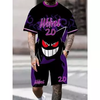 Лето 2025 года, новая высококачественная мужская футболка с 3D-печатью, специальный памятный мужской футбольный комплект, дышащий, легкий, мягкий S