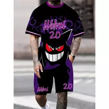 Лето 2025 года, новая высококачественная мужская футболка с 3D-печатью, специальный памятный мужской футбольный комплект, дышащий, легкий, мягкий S