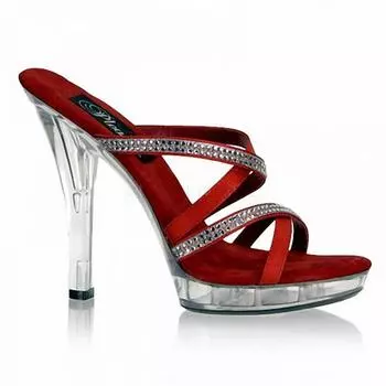 Лето 2025 года, новые французские универсальные и тонкие босоножки-рыбьи с открытым носком на шпильке с босоножками на шпильке 33 красный