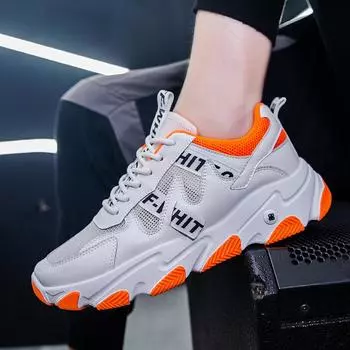 Лето 2025 года, новые универсальные кроссовки с низким верхом, модные мужские дышащие спортивные туфли, легкие, износостойкие, на толстой подошве, повседневные туфли 39