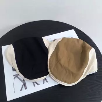 Лето Интернет знаменитости универсальные ретро литература и искусство анти-износ газетчик шляпа-утконос весна и осень цветовое соответствие шляпа вперед дети M56-58cm чёрный