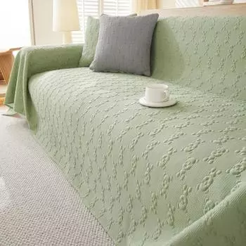 Лето, прохладное ощущение, ледяной шелк, маленький медведь, диван, полотенце, полностью покрытый чехол для дивана, пылезащитный чехол для гостиной, цельный чехол для дивана, тканевая подушка 180*130