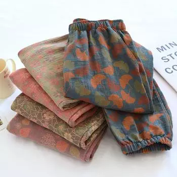 Лето-весна женские модные брюки удобные хлопковые повседневные брюки брюки длинные брюки S синий