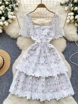 Лето Y2k элегантное модное вечернее платье женское дизайнерское облегающее вечернее платье женское шикарное повседневное бальное платье с листьями лотоса M чёрный