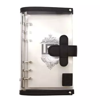 LETS STATIONERY GOODS Clear System Notebook Bible [Black]
