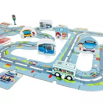 Lets Toy, мой собственный город-пазл, 1, 49 деталей, Korea Best Toddler Puzzle Puzzle