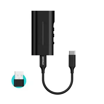 LETSHUOER DT03 Портативный USB ЦАП Усилитель разрешения сплава/3,5 мм/4,4 мм соединение/DSD256/32 бит/384 кГц/Высокая совместимость/Сертификация Hi-Res/Алюминий