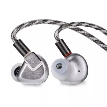 Letshuoer S12 Planar Drive Наушники Planar Drive Driver IEM Корпус из сплава с ЧПУ, монокристаллическая медь, посеребренный кабель, 2-контактные наушники, серебристые