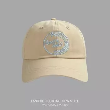 Letter Embroider Baseball Cap Women s Washed Soft Top Autumn New Arrival Face-Looking Small Peaked Cap Fashion Brand All-Matching Men Hat Khakis Adjustable