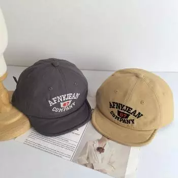 Letter embroidery men s and women s fashion outdoor sunshade cap 2025 new retro washed old denim baseball cap M56-58cm бежевый