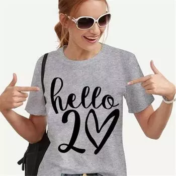 Letter Pullover Print T Shirt for Women Teens Tees Cartoon Unisex Clothes Vintage Men Streetwear Daily Style Fashion Streetwear 4XL