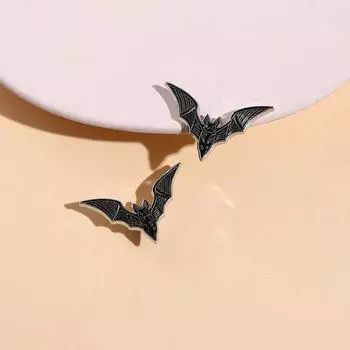 Летучая мышь Брошь Хэллоуин Стиль Длинные Крылья Панк Темный Стиль Значок Антикоррозийный Животное Подарок на Хэллоуин