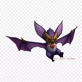Летучая мышь с термопереносной печатью, виниловые нашивки, наклейки для одежды, аппликации «сделай сам», моющиеся нашивки