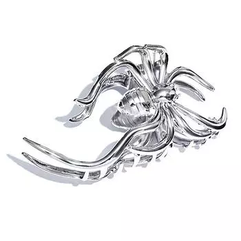 Летучие мыши пауки скелет руки металлический волос краб шпилька для волос на Хэллоуин заколки зажимы аксессуары для волос для вечеринок для женщин головные уборы Spider серебряный