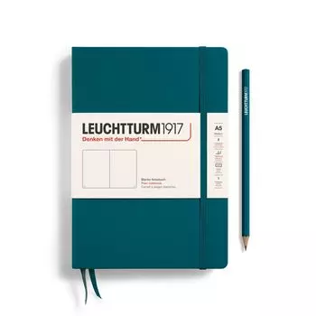 Leuchtturm Блокнот A5 Без линовки Тихоокеанский зеленый 359698 Официальный импорт