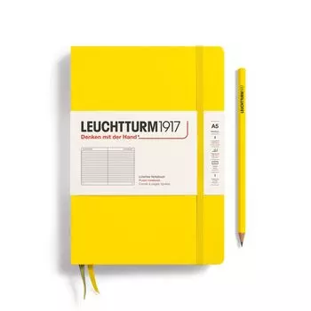 Leuchtturm Блокнот A5 Линованный Лимонный 344798 Официальный Импорт лимон