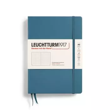 Leuchtturm Блокнот A5 Точка Голубой камень 363334 Официальный импорт