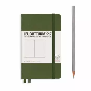 Leuchtturm Блокнот A6 Без линовки Армейский 348100 Официальный импорт