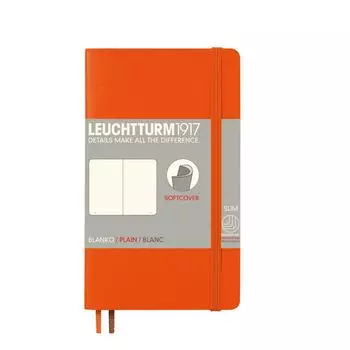 Leuchtturm Блокнот A6 Без линовки Мягкая обложка Оранжевый 349280 Официальный импорт оранжевый