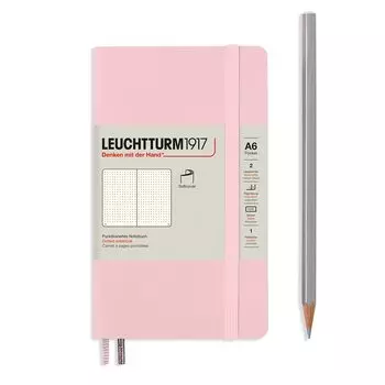 Leuchtturm Блокнот A6 Точка Мягкая обложка Пудра 363946 Официальный импорт