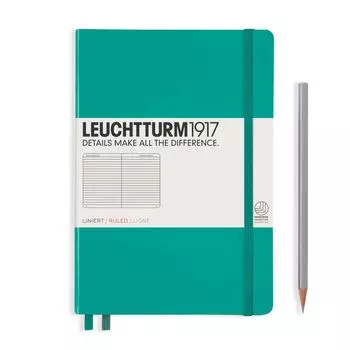 Leuchtturm Note A5 Горизонтальная линейка Изумруд 344790 Подлинный импортный продукт