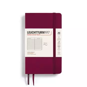 Leuchtturm Note A6 Horizontal Ruled Soft Cover Port Red 362842 Genuine Imported Product
