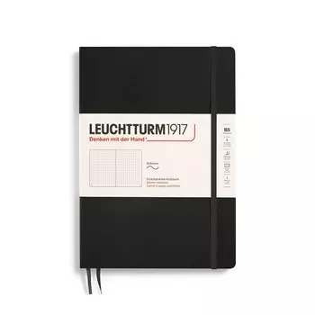 Leuchtturm Note B5 Dot Graph Мягкая обложка Черная 349298 Обычный импортный продукт