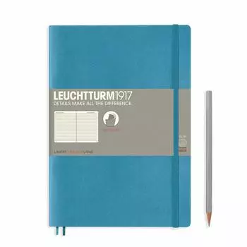 Leuchtturm Note B5 Horizontal Ruled Soft Cover Nordic Blue 355301 Genuine Imported Product