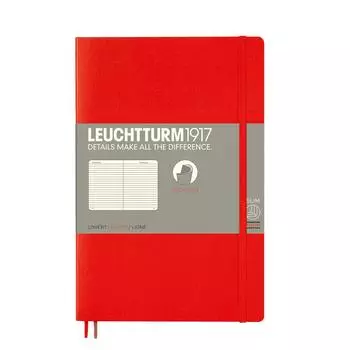 Leuchtturm Note B6 Horizontal Ruled Soft Cover Red 358296 Genuine Imported Product