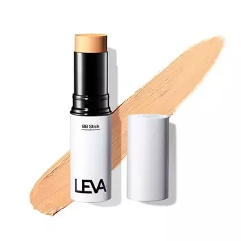 LEVA BB Stick бежевый Легкое покрытие для начинающих макияж Экономия времени Не требуется никаких техник Просто наносите непосредственно Акне Синий оттенок кожи SPF47 Поиск работы бежевый