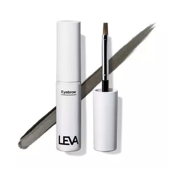 LEVA Eyebrow Dark Black clean Водостойкий Естественно корректирует и безволосые участки короткие брови Черный Насыщенно-черный Легко или трудно увидеть за карандашом