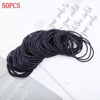 Levao 50/100 шт. Аксессуары для волос для девочек Резинки Скранчи Эластичные резинки для волос Детские детские Повязки на голову украшения Завязки Резинка для волос