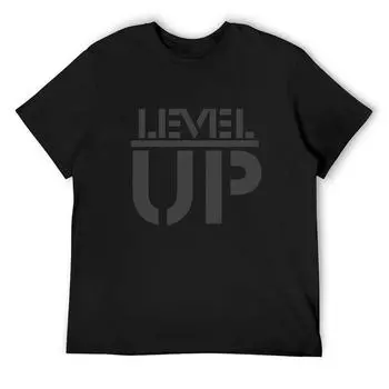 Level Up T-Shirt Tops Blouse T-Shirts For Men Cotton S белый