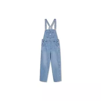 Levis однотонный свободный комбинезон с прямыми штанинами, женские брюки, синий 85315-0016