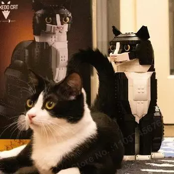 Лев Животное Модель Строительные Блоки Соберите Милые Кирпичи Головоломки Игрушки для Детей Подарки