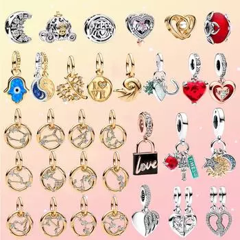 Лев Зодиак, матовое муранское стекло и сердце, подвеска, изысканные украшения для женщин, браслет, изготовление своими руками