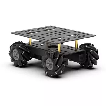 LewanSoul Robot Chassis Car Omnidirectional Alloy TT 66mm Omnidirectional Robot Moving Platform Robot Car DIY Kit Kit, 360° Wheel, Frame,