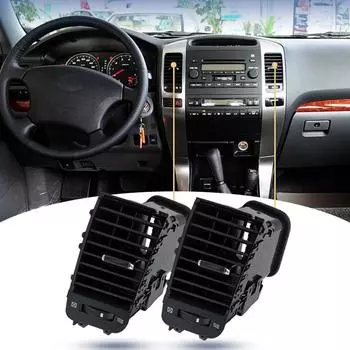 Левая и правая боковая воздуховыпускная панель на приборной панели, вентиляционное отверстие для 120 FJ120 2003-2009 гг., замена 55474-60040 55475-60040