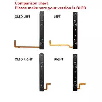 Левая и правая направляющие с гибким кабелем для консоли Nintendo Switch OLED